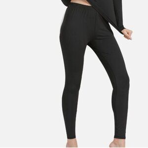 UNIQUEBELLA Women's Size Medium Thermal Long Johns Base Layer Black Bamboo